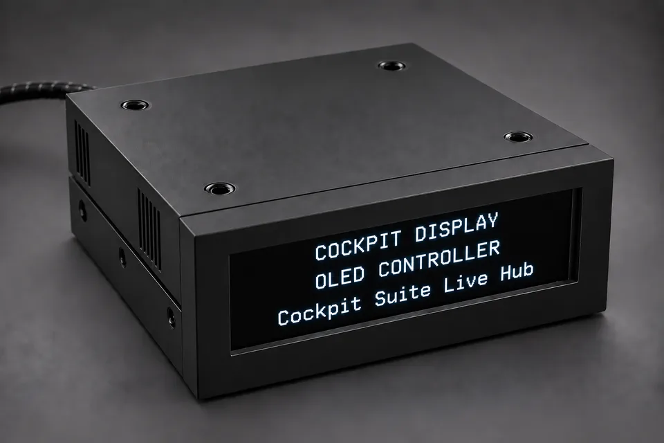 4SB OLED Display Controller mit allgemeinen Cockpit-Anzeigen